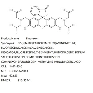 カルセインCAS NO:1461-15-0; フルオレソン; BIS[N,N-BIS(CARBOXYMETHYL)AMINOMETHYL] フルオレセイン; カルセイン; カルセインインジケータ - Product Image 2