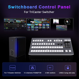 JJTS TriCaster adaptasyon Video değiştirici kontrol paneli kdlive 14 kanal canlı akış için Video kayıt santral - Product Image 3