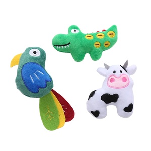Juguete de peluche suave de hierba gatera de nuevo diseño, Animal de dibujos animados, vaca, forma de pájaro, resistente a mordeduras y molienda de dientes, juguete para masticar para gatos almacenados - Product Image 1