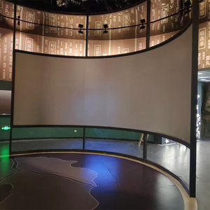 180 Degree <strong>Curved</strong> Projection <strong>Screen</strong> <strong>Fixed</strong> <strong>Curved</strong> HD Projector <strong>Screen</strong> - Product Image 4