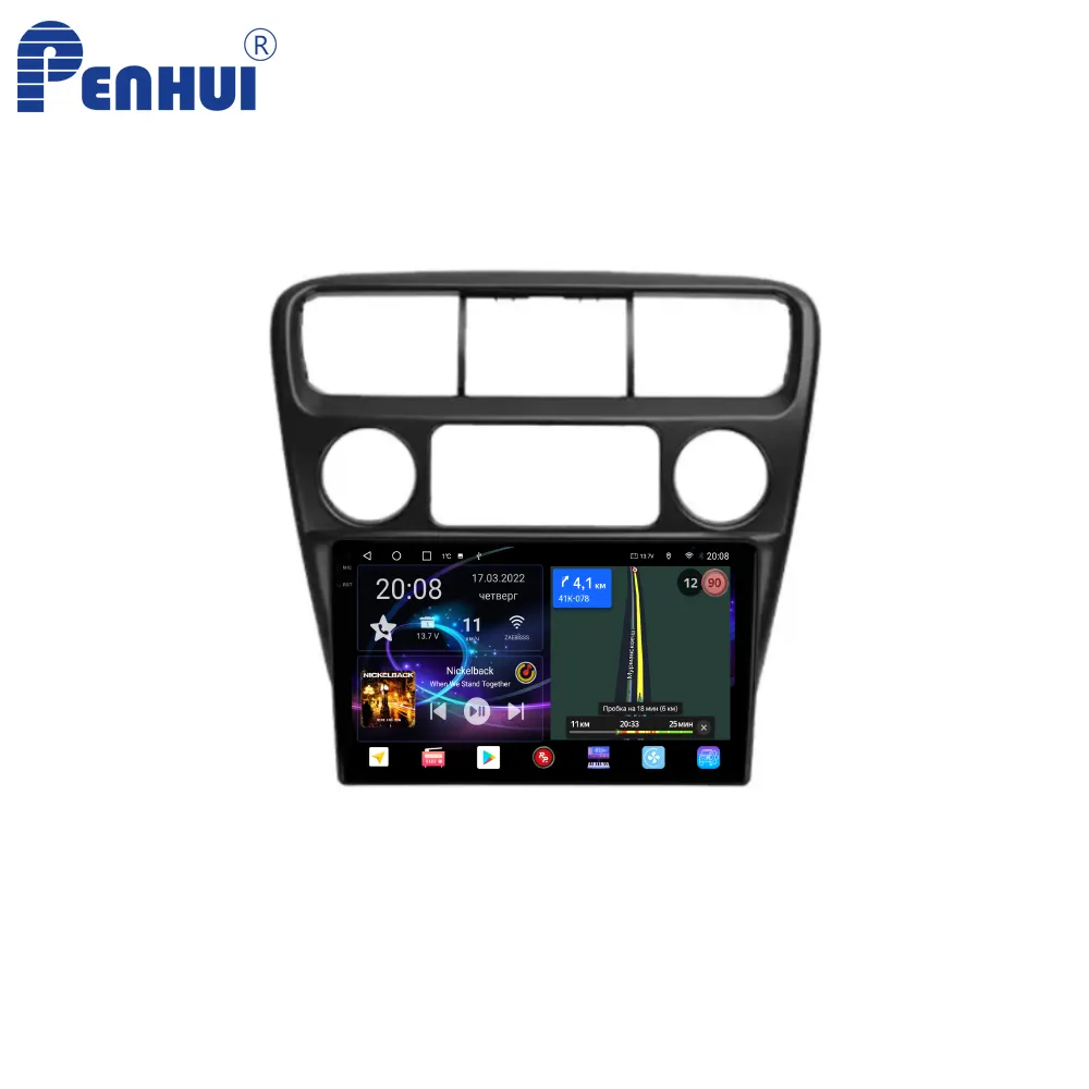 Lecteur DVD de voiture Penhui Android pour Honda Accord 6 1997 - 2002 Radio GPS Navigation Audio vidéo CarPlay DSP