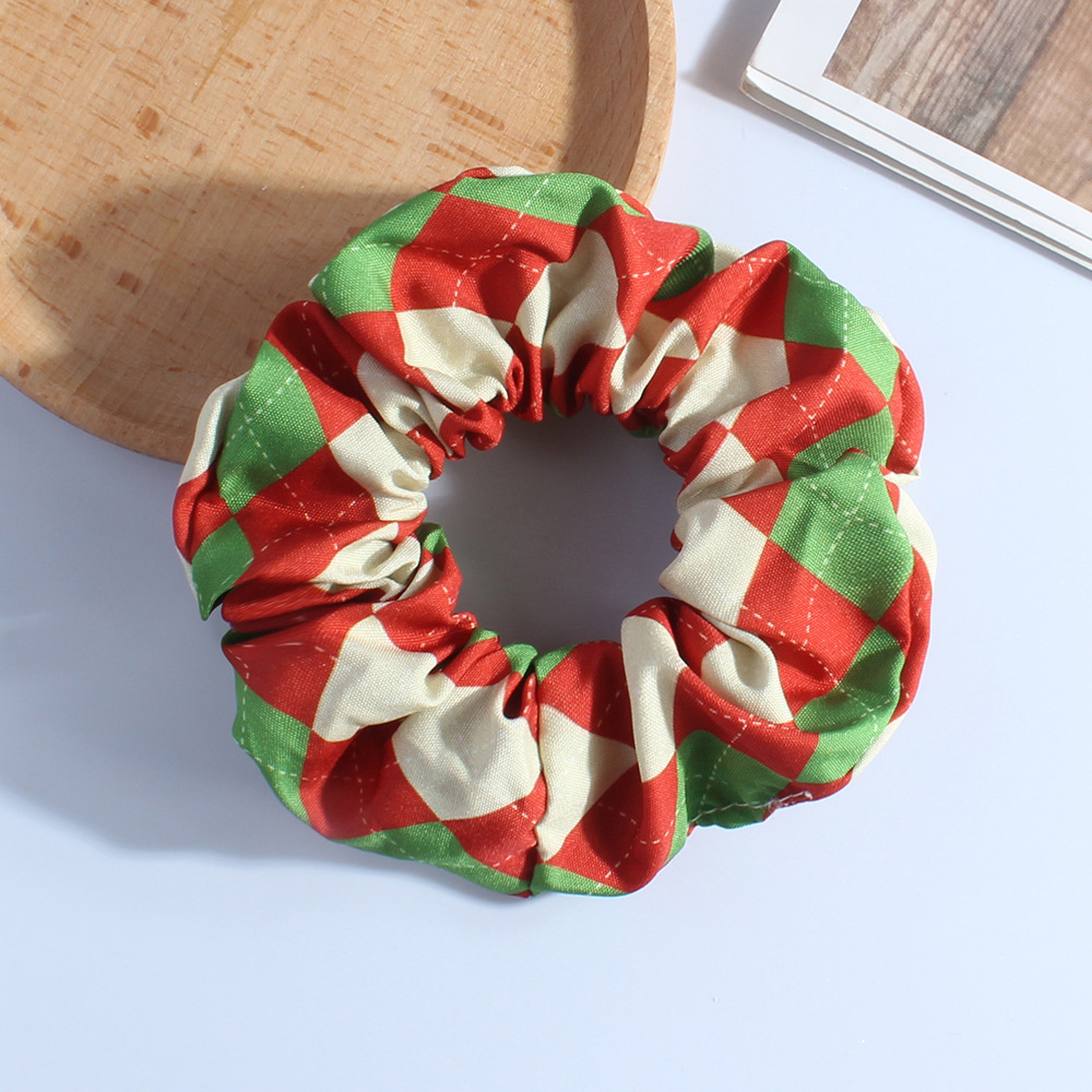 Estilo navideño: cuadrados rojos y verdes.