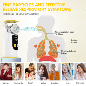 Best Price Nebulizers Machine Electric Handheld Quiet Micro Mesh Inhaler Ultrasonic Portable Digital Nebulizer - Product Image 5