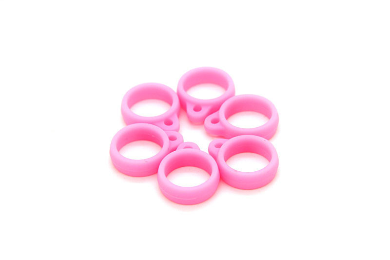 Llavero colgante anilla-rosa individual