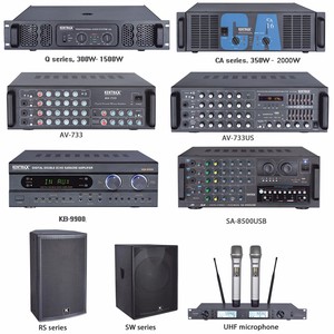 Pantalla LED Digital Audio AMP Controlador de audio Mesa 2 canales con amplificador mezclador de potencia de entrada USB SD - Product Image 6