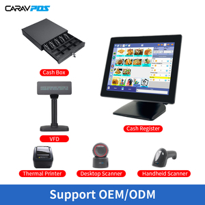 15'' Cash Register Touch Screen Restaurant Terminal Payment Machine All in One Point of Sale Windows POS System with Printer - Product Image 5