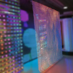 Полноцветный светодиодный пиксель dc12V большой экран 20 мм rgb Гибкий Цифровой p100мм экран для строительства светодиодного рекламного экрана - Product Image 6