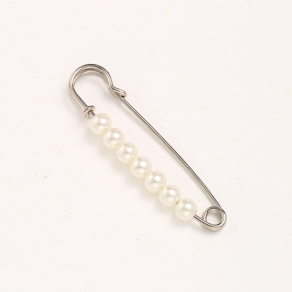 7. 5cm Aiguille Argent 7 perles