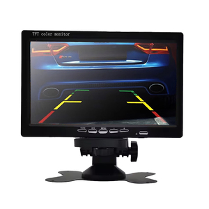 Monitor de pantalla a Color LCD TFT HD de 7 pulgadas para coches 12V-24V Auto CCTV vista trasera inversa soporte de cámara de respaldo TN espejo retrovisor - Product Image 2