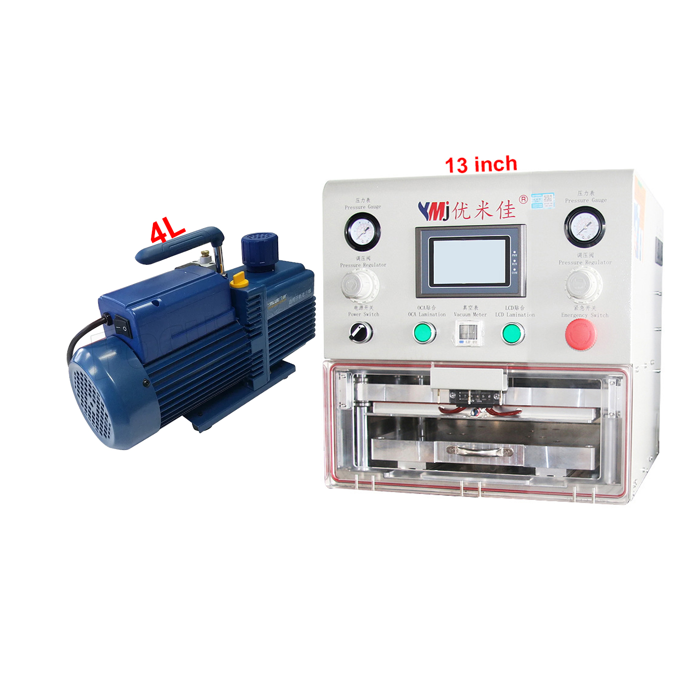 Máquina laminada YMJ-TTH-100 + bomba de vacío 4L