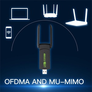 RTL8832BU WiFi 6 USB 3.0适配器802.11ax 2.4G 5.8G 1800Mbps免费驱动程序加密狗，适用于Win10 11无线网卡接收器 - Product Image 3