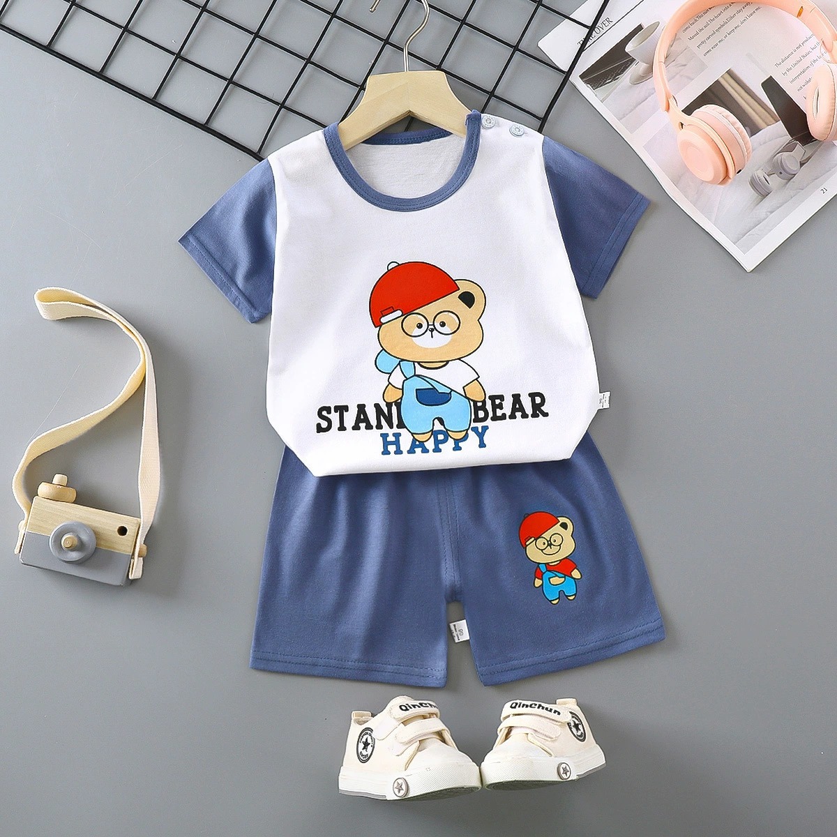 Ensemble T-shirt et casquette Ours