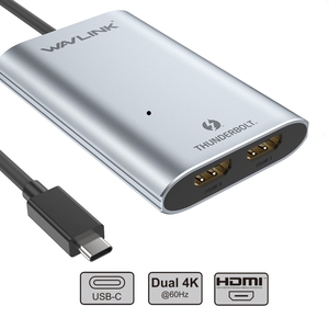 WAVLINK WL-UTA02H多屏幕扩展器转换器Thunderbolt 3至双适配器 - Product Image 3