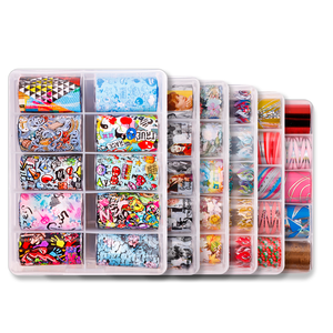 New Arrival Nagel folien Farb übertragung Nail Art Folie Aufkleber Flamme Stern Panda Flamme Streifen Folie Nägel rollen - Product Image 2