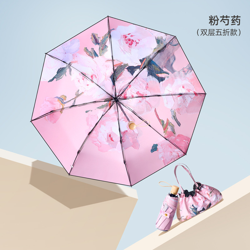 Sac fourre-tout pivoine double poudre quintuple
