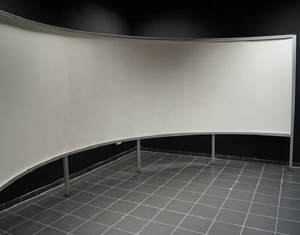 200 Inch 16:9 <strong>Curved</strong> Projector Home Theater <strong>Fixed</strong> Wall Projection <strong>Screen</strong> for Flight Simulator - Product Image 4