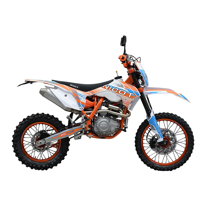 Nicot Gas Dirt Bike Euduro Xe Máy Loncin RE250 Động Cơ Moto De Cross Motocross Xăng