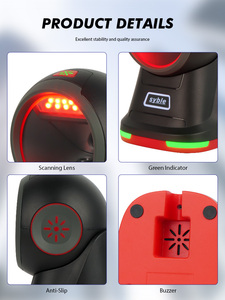 XB-8608 Syble超市免提二维码阅读器2D全向桌面条形码扫描仪 - Product Image 2