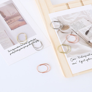 2024 mới 25mm mini giấy màu Clip sáng tạo hình dạng kim loại giấy Clip trở lại loại kim xuyên biên giới cung cấp độc quyền - Product Image 4