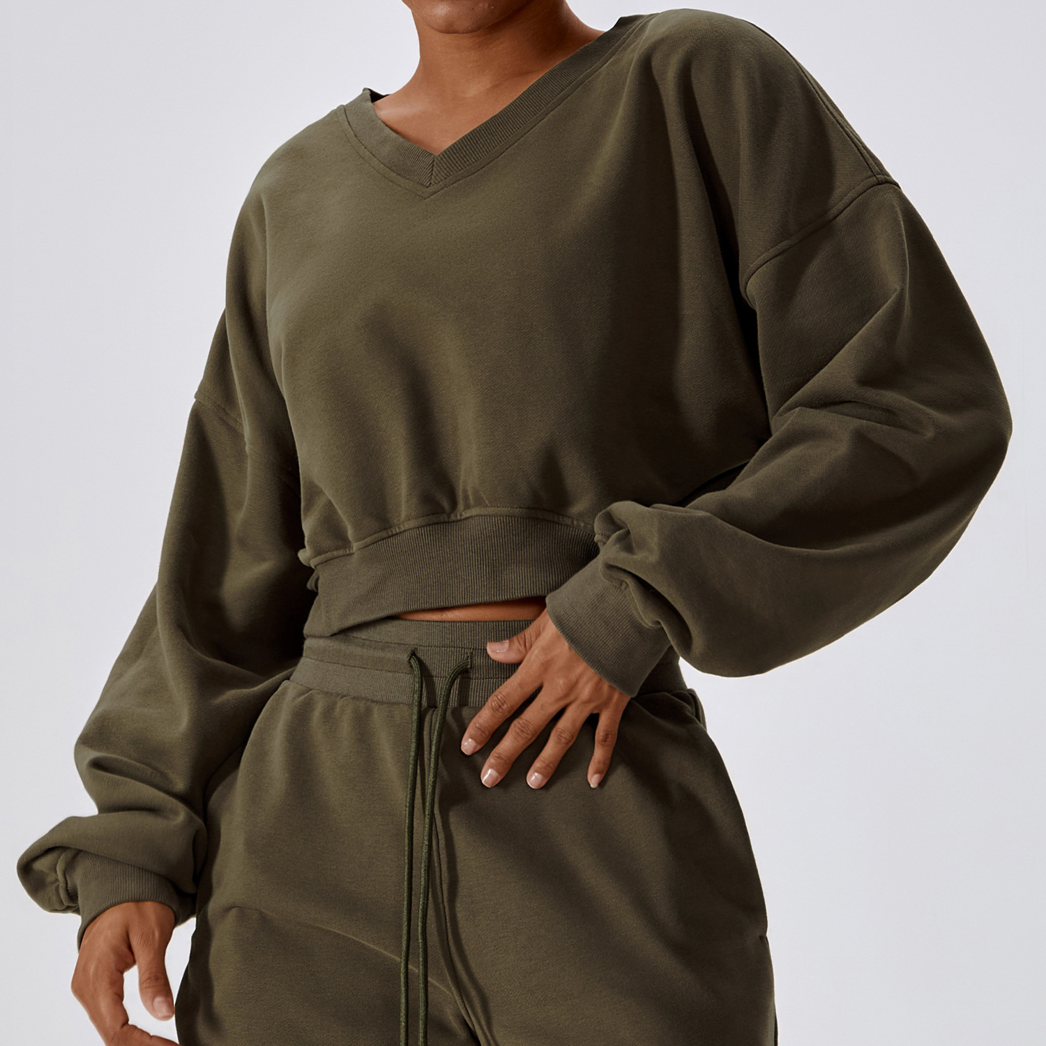 sweatshirt-army green