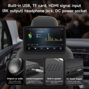 Poggiatesta Monitor Tablet Wireless Carplay Android Auto sedile posteriore lettore Video FM Bluetooth AirPlay Input Full Touch Screen - Product Image 3