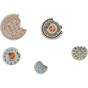 Factory Custom Size Screw Round <strong>Sticker</strong> Warranty Eggshell Labels Self Adhesive Security Labels Micro Labels Tamper Proof - Product Image 2