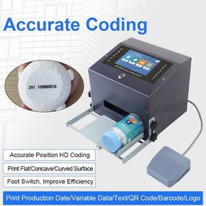 Macchina di codifica del desktop G12 per giocare la data di produzione del numero di lotto tappo di bottiglia codice bidimensionale stampante a getto d'inchiostro ad alta velocità - Product Image 3