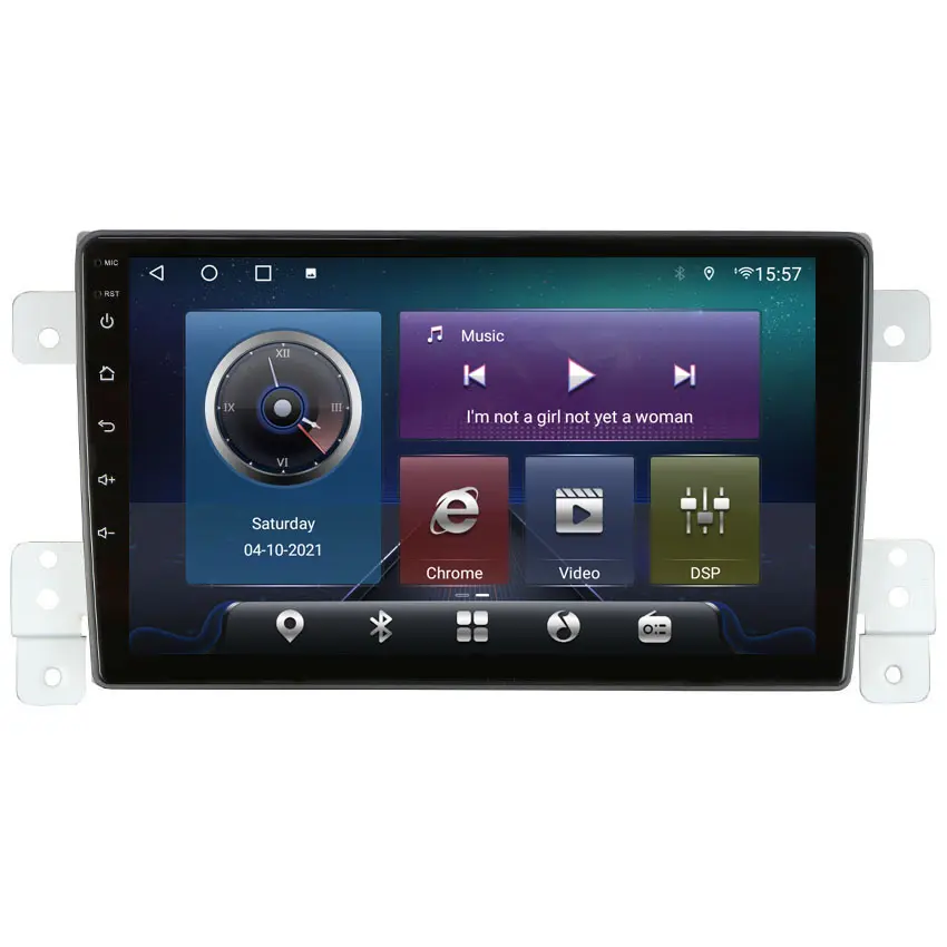 Máy Nghe Nhạc Đa Phương Tiện Android 8 Nhân 4G DSP Carplay Đài Phát Thanh GPS Điều Hướng Xe Hơi Âm Thanh Nổi Cho Suzuki Grand Vitara 3