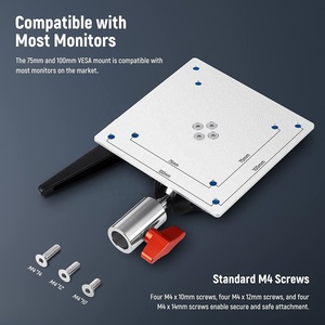 Focus Monitor <strong>Mount</strong> Adapter With VESA <strong>Mount</strong> ME-108P AdjustableLight Stand Adapter Dual 360 Ball Joint Impact Screen TV