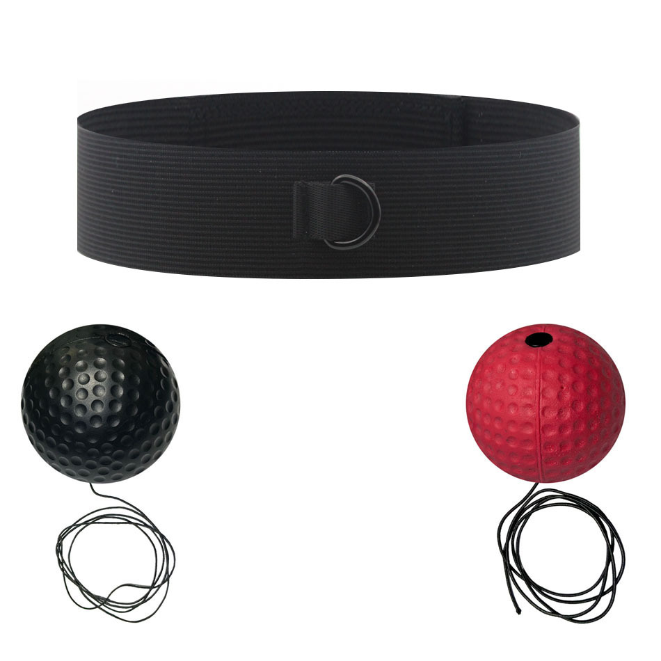Knitted headband-black-soft ball-red-hard ball