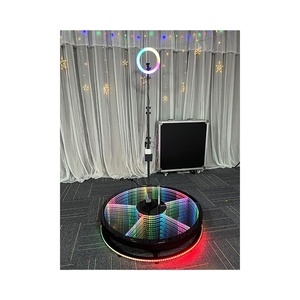 LED ayna cam 360 derece fotoğraf kabini akıllı uzaktan kumanda RGB ışık yavaş hareket dönen 360 fotoğraf kabini - Product Image 1