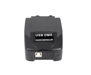Interfaz USB duo DMX para luz de escenario, controlador de iluminación para pc, compatible con windows 7 bit 32, 1024CH, software dmx 512 - Product Image 1