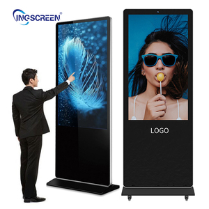 INGSCREEN 55 inç interaktif 4K LCD dijital tabela reklam Kiosk zemin ayakta dokunmatik ekran Self-Service iş için - Product Image 2