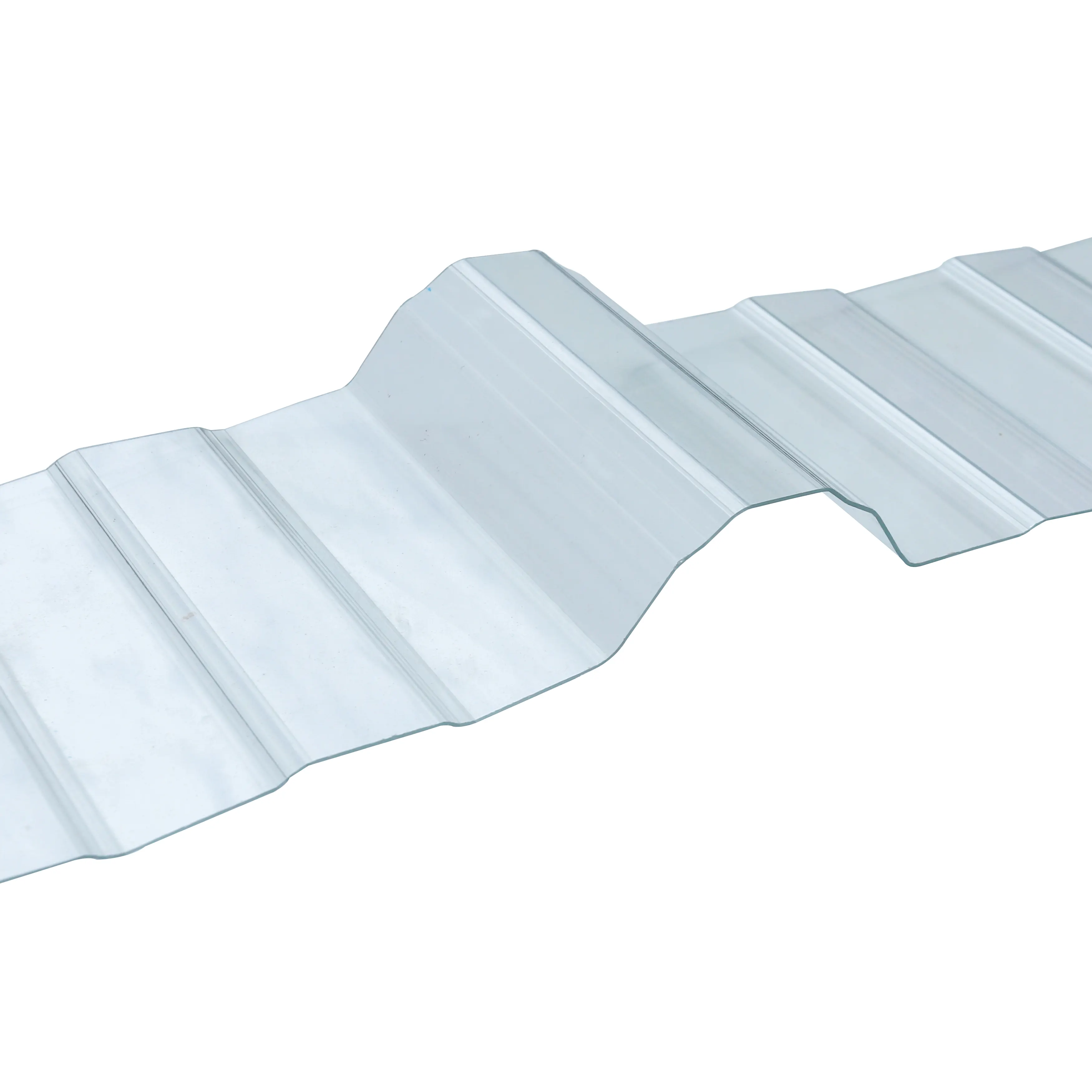 A basso costo in pvc ondulato in plastica per tetti tegole pannello colorato trapezoidale a onda resistente alla corrosione anti-industriale