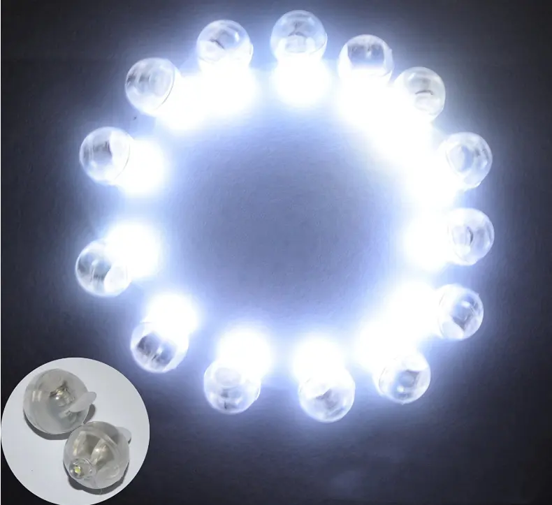 Miniglobo de luz LED redondo de larga duración, luces de bola de tiempo de reposo, cordero para globos de papel, linterna, huevos de Pascua, artículos de decoración de fiesta