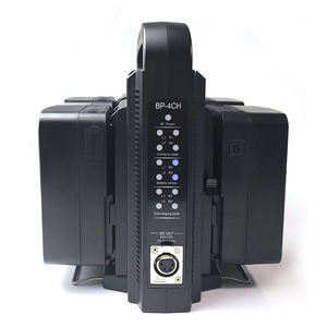 V-lock BP-4CH Premium şarj cihazları ve adaptörler için yüksek kaliteli pil şarj cihazı 4 kanallı v-mount Li-ion pil - Product Image 5