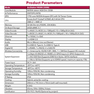 لوحة تطوير NVIDIA Jetson AGX Orin AI 32 جيجابايت قمم بوابة الحوسبة الحافة وحدات ومجموعات إلكترونية - Product Image 2