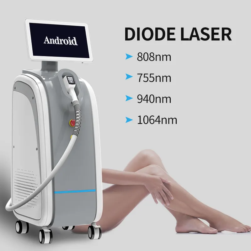 Máquina de depilación Kes Laser Nuevo modelo de negocios de láser de diodo 1200 Watt Four Wave Diode Laser Epil 808 Precio 1060nm Estacionario