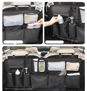 Büyük kapasiteli suv araba gövde saklama çantası için çok cepler pu oxford araba boot trunk organizatör araba - Product Image 4