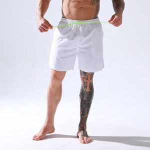 Diseño personalizado Color sólido Tallas grandes Hombres Verano Playa Tabla Cintura Cuerda Impermeable Nylon Traje de baño Secado rápido Estampado Pantalones cortos Pantalones - Product Image 2