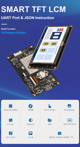 STONE 4.3インチ800x480 HMI UARTインターフェースIPSタッチスクリーンスマートLCM PLC/Arduino/ESP/STM - Product Image 3