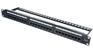 ケーブル管理カラフルなコードラベル付き高数量パッチパネル24ポートCat6 - Product Image 3