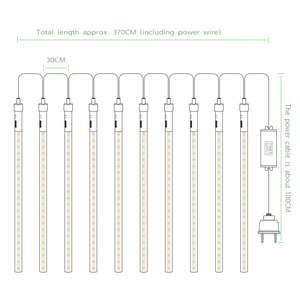 ไฟประดับรูปดาวตกสำหรับตกแต่งต้นคริสต์มาส, ไฟ LED รูปดาวตกแบบพิกเซล - Product Image 5