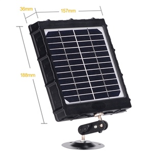 户外太阳能电池板内置8000毫安时电池，用于ip安全摄像机6V 9V 12v输出3瓦太阳能电池板充电器套件 - Product Image 2