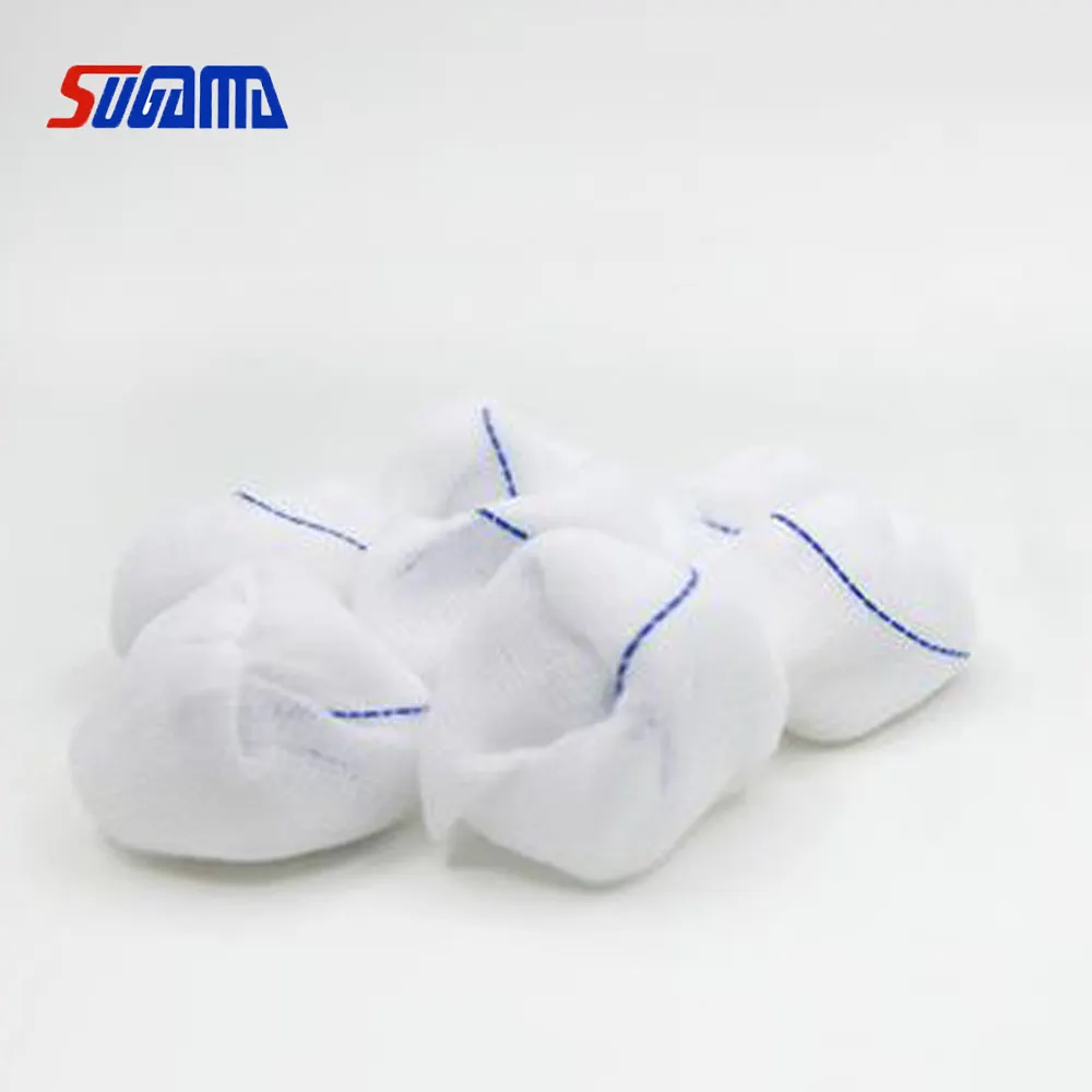 bolas de gaze de algodão estéreis ou não estéreis na fábrica da china