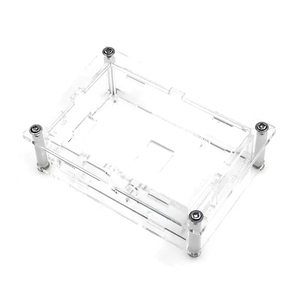 Original Raspberry Pi 3B+/4B F 3,5 Zoll resistiver Touchscreen GPIO-Bildschirm mit Lüfter-Acryl-Schale