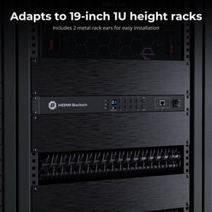 TESmart 8x1 <strong>HDMI</strong> <strong>Switch</strong> <strong>8</strong> in 1 Out 4K @ 60Hz HDCP with 19-inch Rack-Ears with RS232 LAN Port IR Remote Control Video Switcher - Product Image 4
