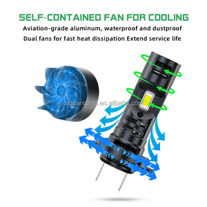 TGZ tahribatsız kurulum çift fanlar LED far H7 Scheinwerfermodul ısı dağılımı Led spot üretici kullanın - Product Image 3