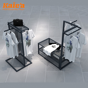 定制零售货架服装展示台现代服装店柜台设计 - Product Image 1