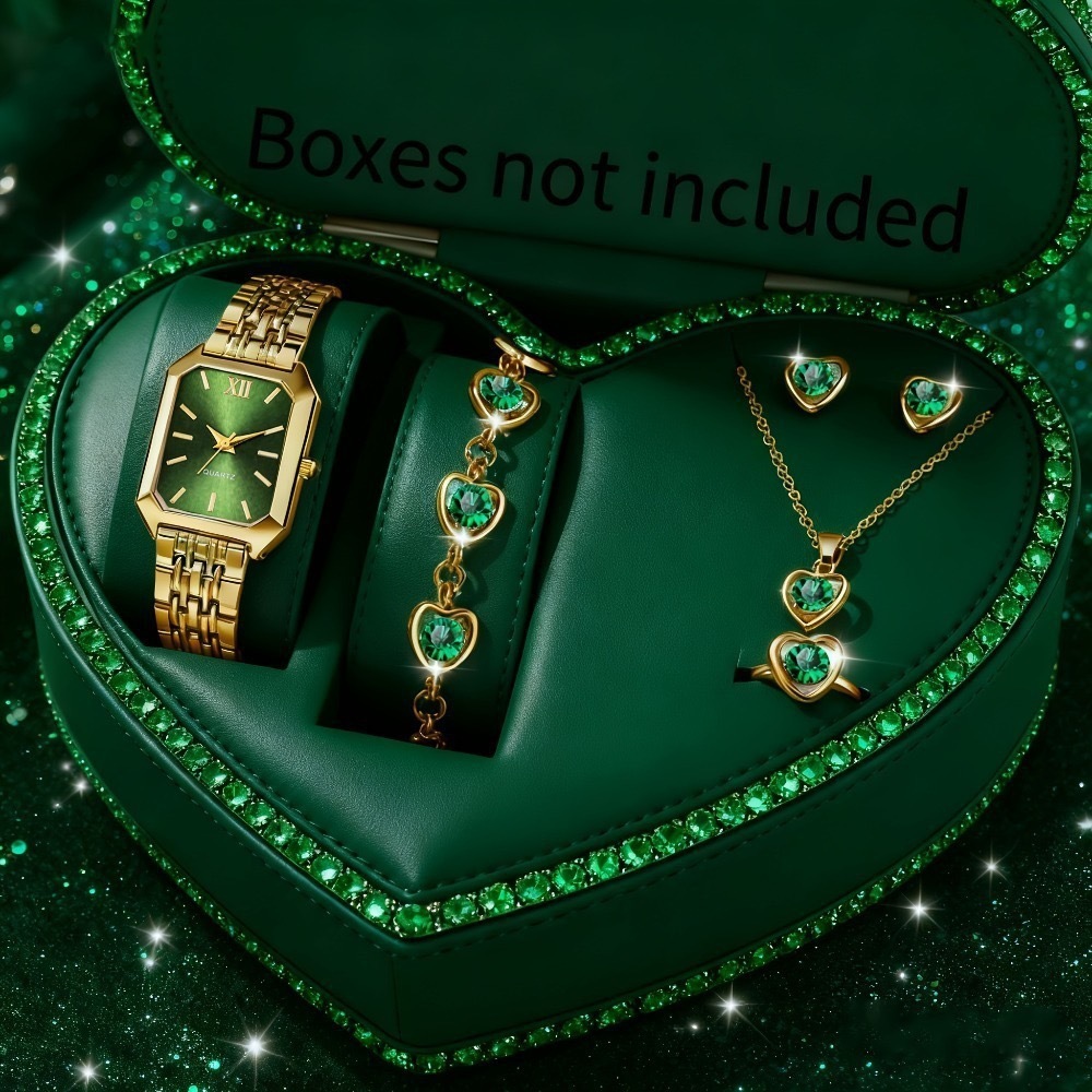 Accessoires de montre vert doré